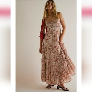 Free People Sundrenched Printed Maxi Dress